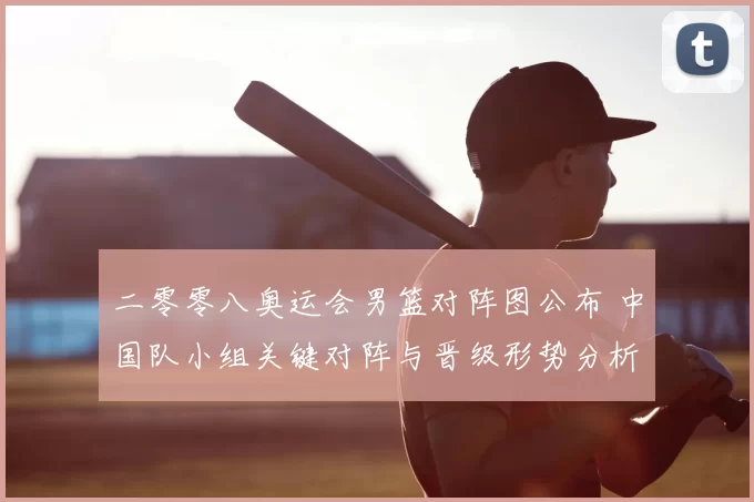 二零零八奥运会男篮对阵图公布 中国队小组关键对阵与晋级形势分析